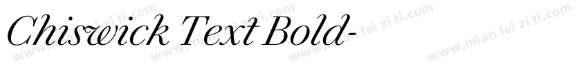 Chiswick Text Bold字体转换
